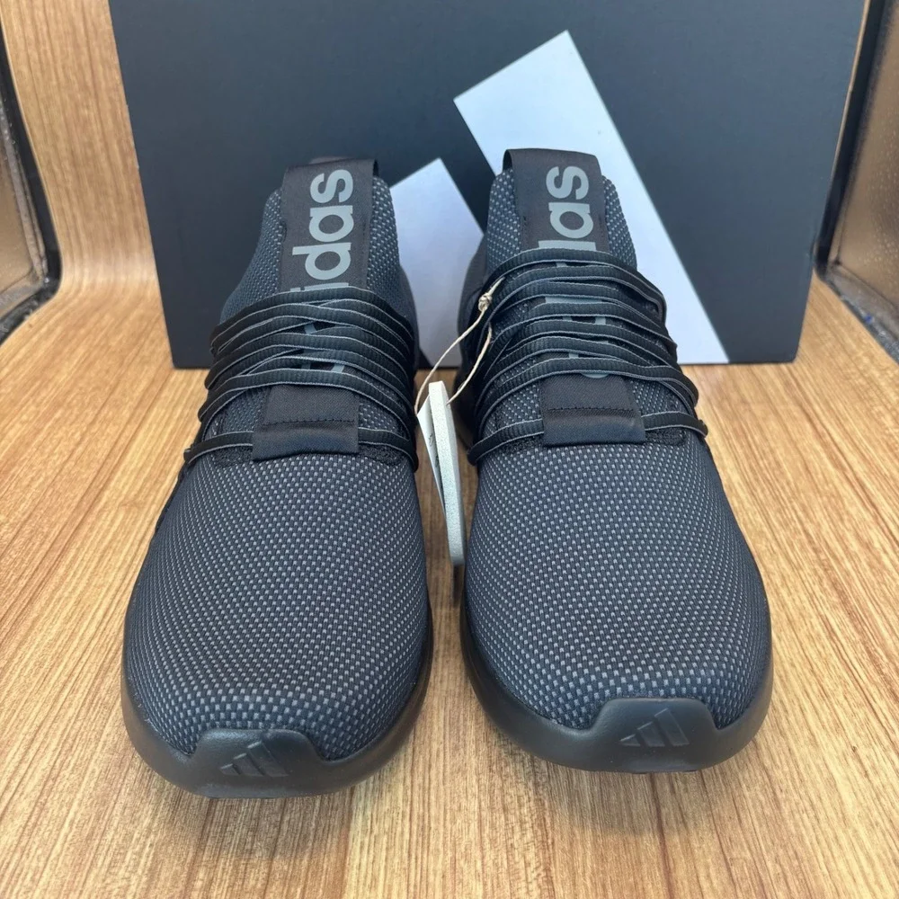 NEW Adidas Lite Racer Adapt 7.0 Wide Mens 13 Black IE8684 Slip On Sneakers